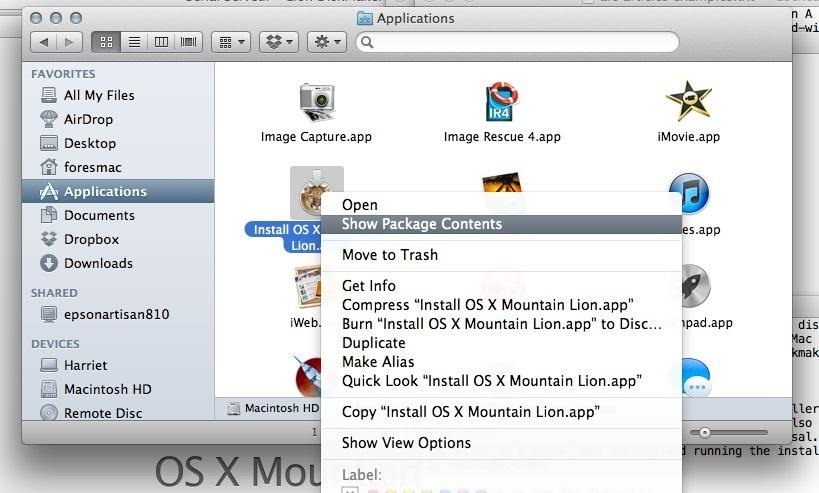 use transmac to make bootable usb for mac